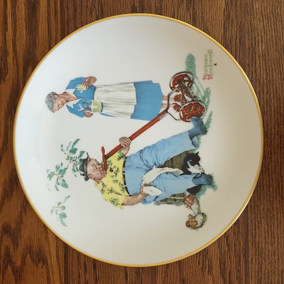1978 Norman Rockwell fine China four seasons - Picture 4 of 9